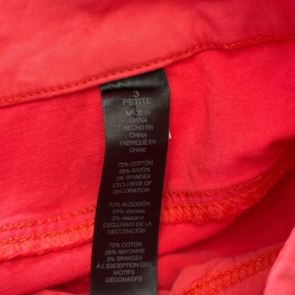 Chico's Crop Pants Size 3 XL Petite Pink So Lifting Capri Summer Bright Color - Picture 6 of 13